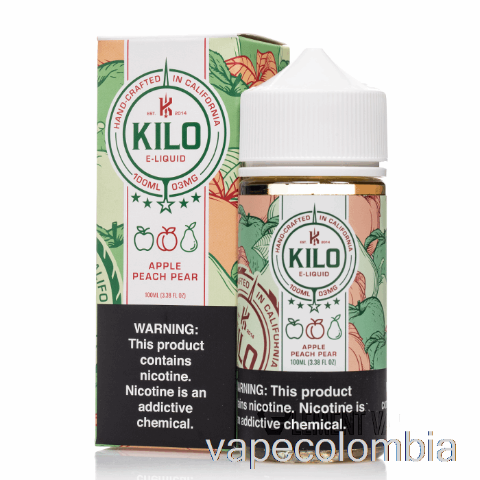 Vape Desechable Manzana Melocotón Pera - Kilo Revival - 100ml 6mg